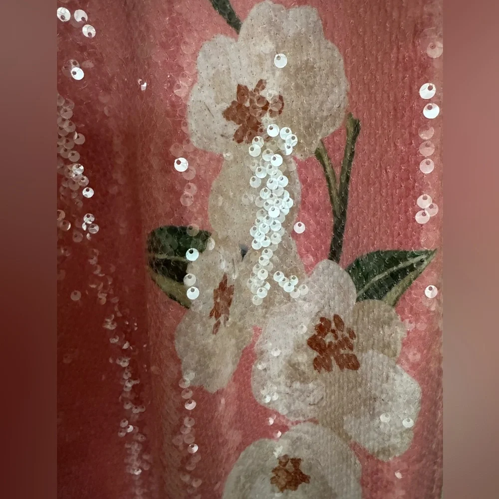 Farm Rio x Anthropologie Sequin Wide Leg Pants - Size S - BNWT - Picture 9 of 14